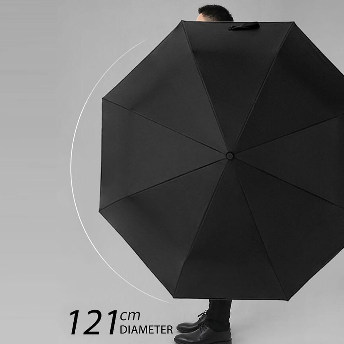 Automatische Opvouwbare Paraplu met Windbestendig Ontwerp – 121 cm