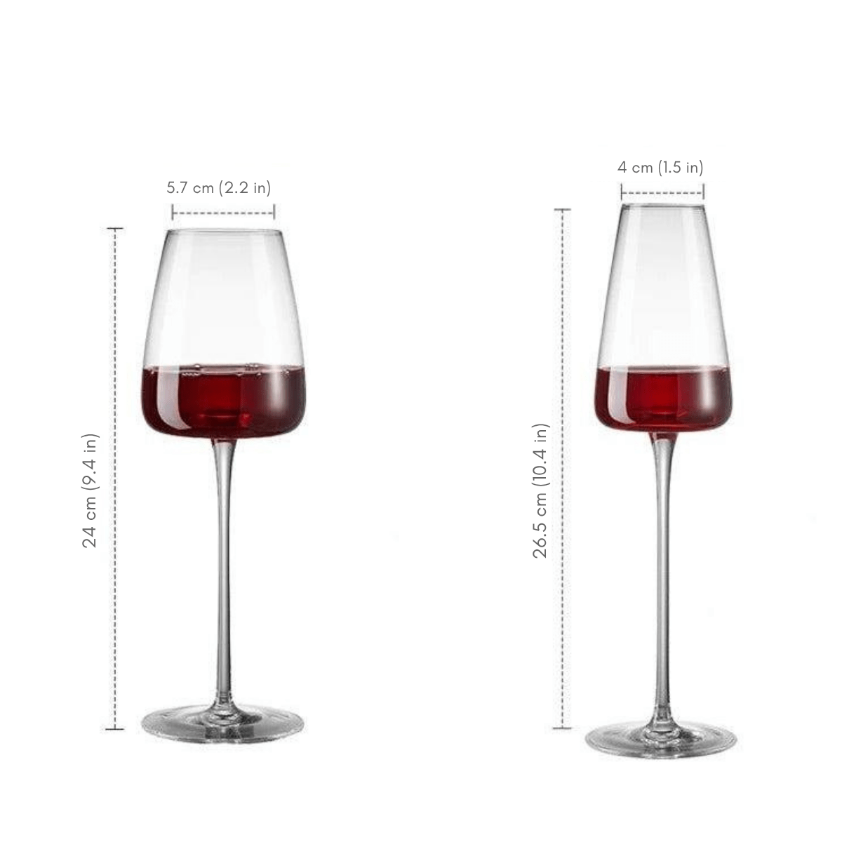 Elegante Wijnglazen van Loodvrij Kristalglas