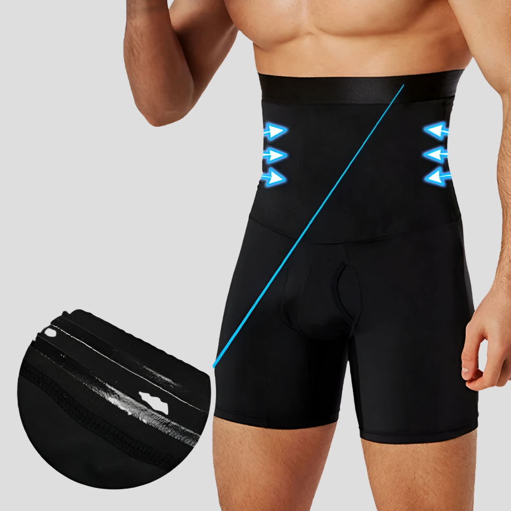 Compressiebroek voor Heren met Ondersteuning voor Bovenbenen en Taille