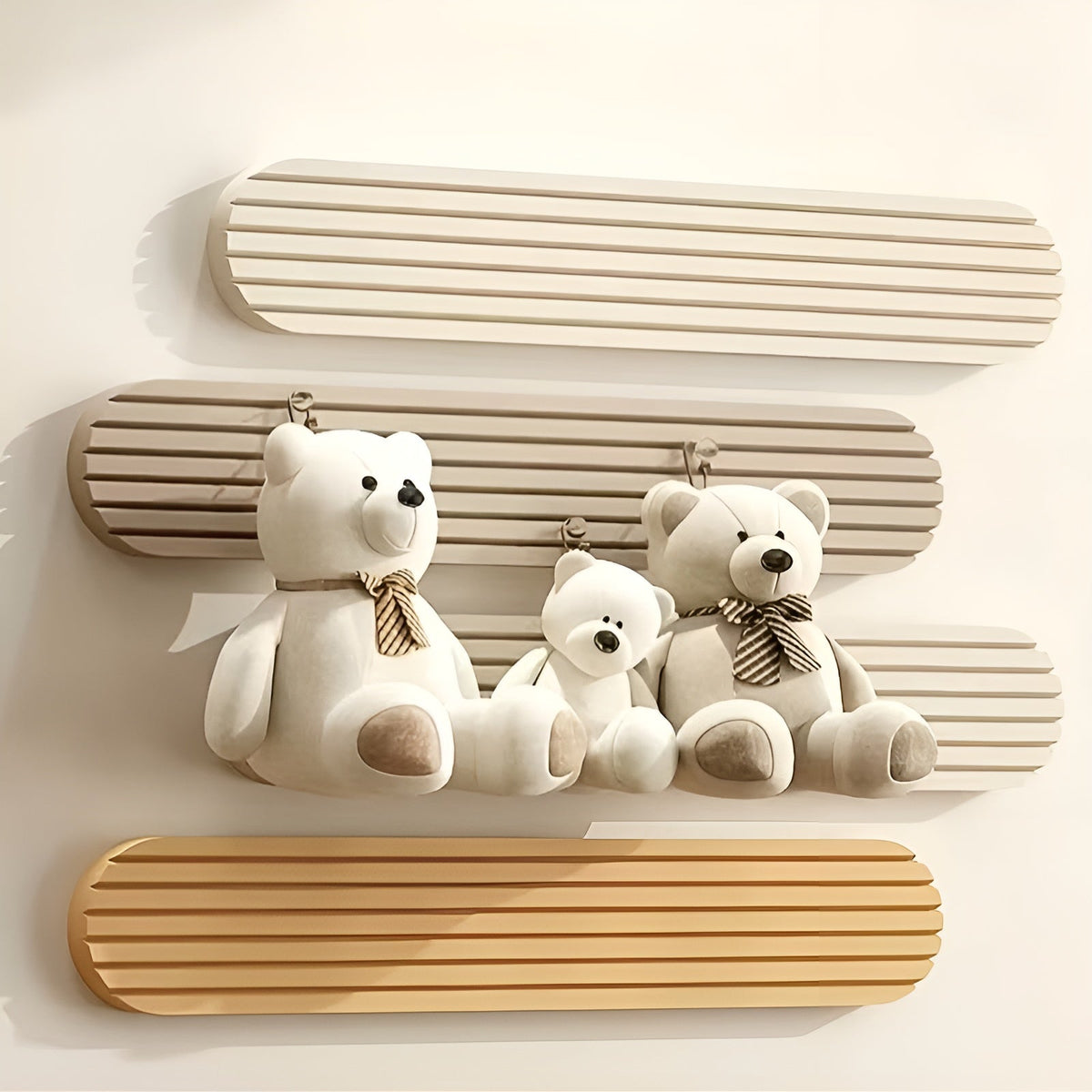 Zelfklevende Vilten Wandpanelen Prikbord – Set van 4