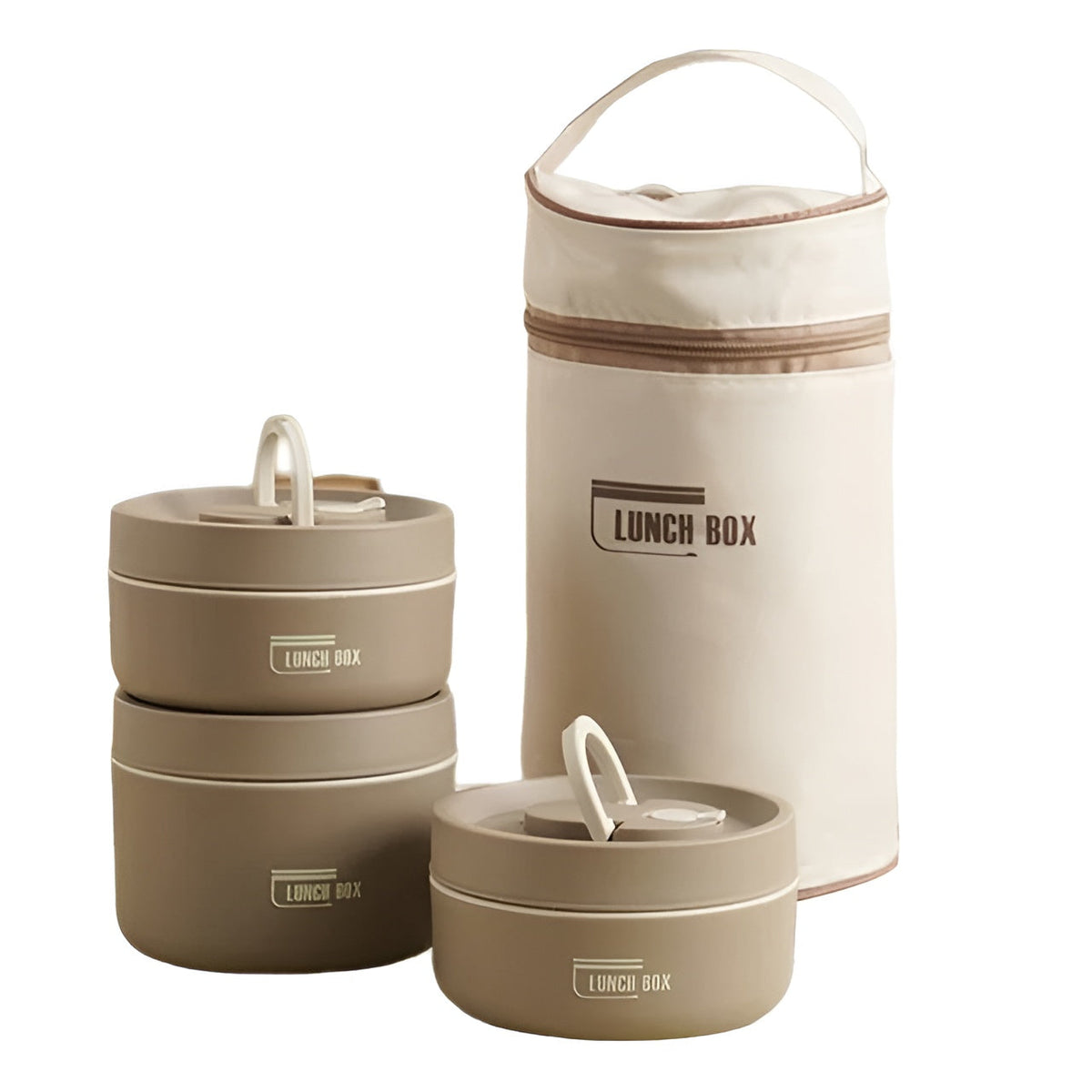 Geïsoleerde Lunchbox Met Meerdere Compartimenten En Draagtas