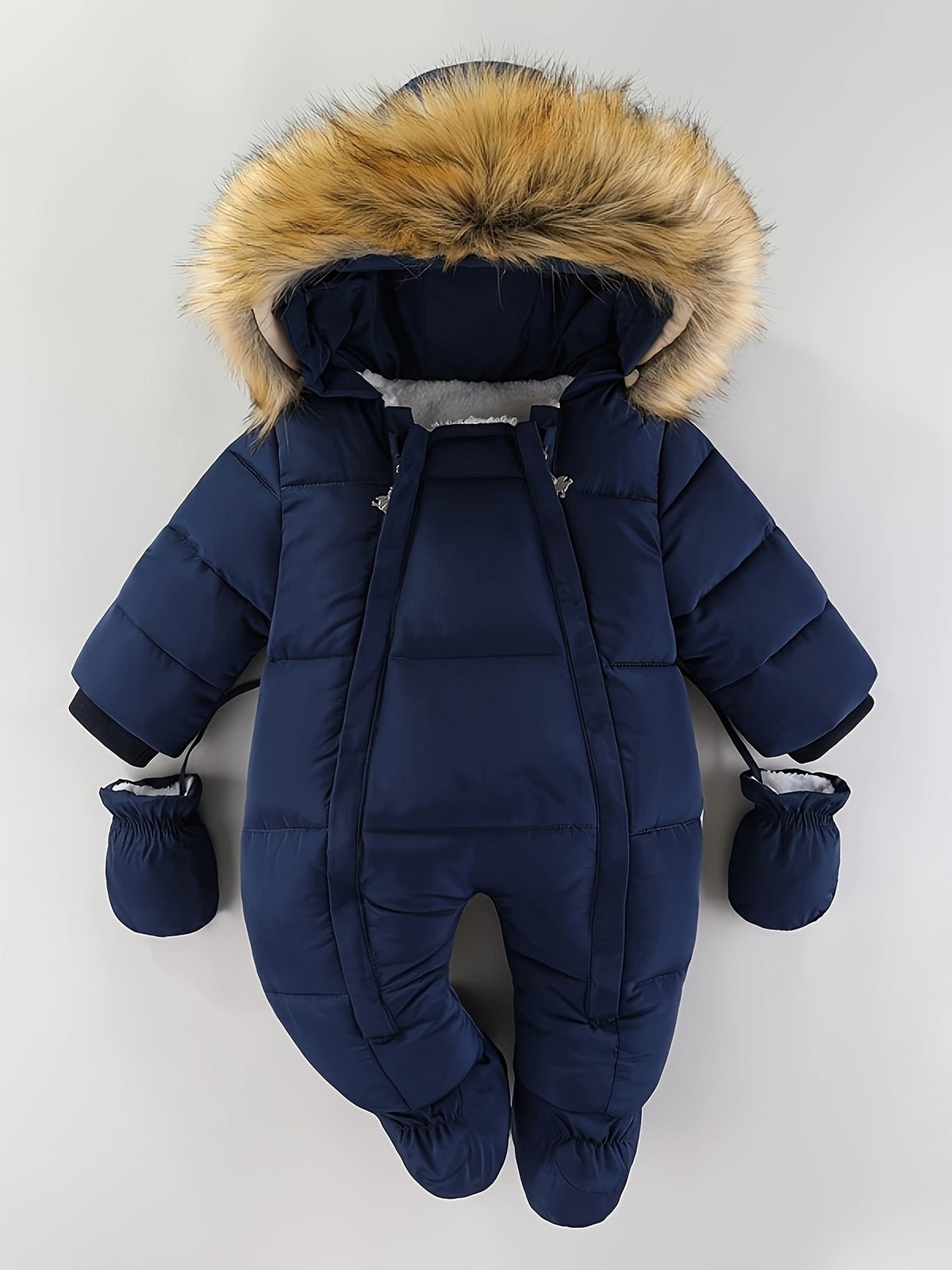 Baby Winteroverall Met Capuchon En Warme Voering