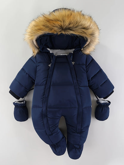 Baby Winteroverall Met Capuchon En Warme Voering