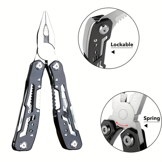 1 Set Opvouwbare Gereedschapskit met Multifunctionele Opvouwbare Gereedschaps Tang voor Outdoor & EDC