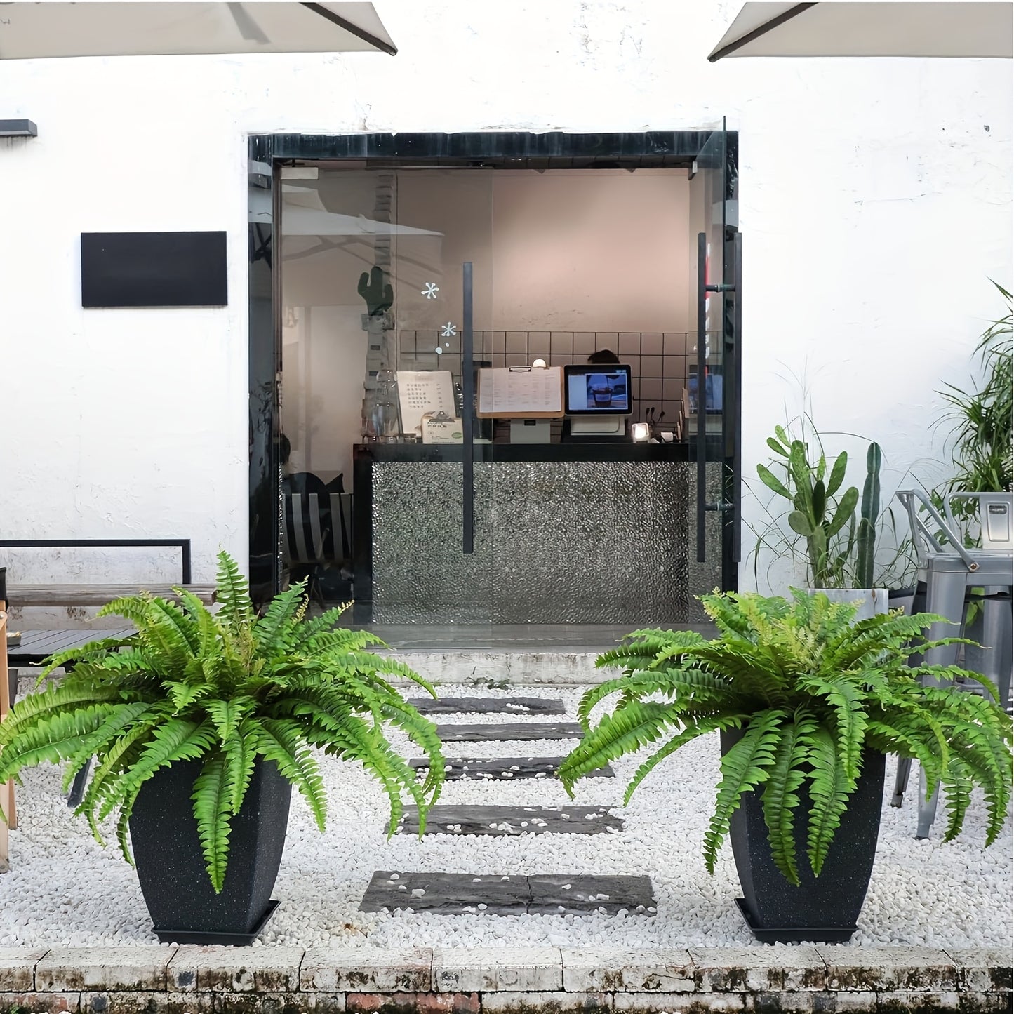 GreenFern Boston Varen – Grote Kunstmatige Plant voor Panelen & Woondecoratie