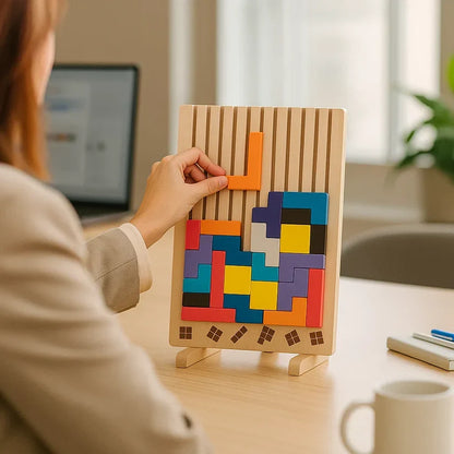 Houten Puzzelbord Voor Rustgevende En Creatieve Pauzemomenten