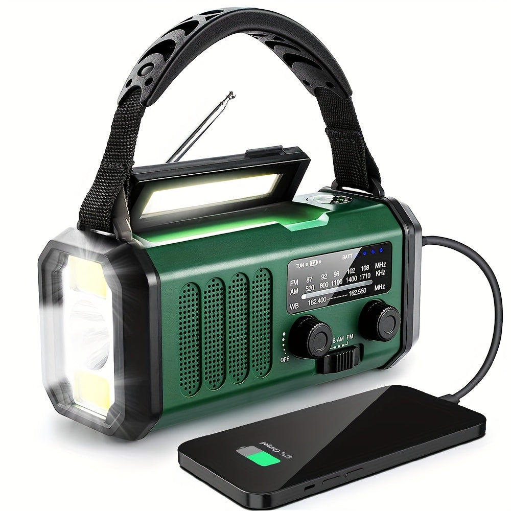 Altijd Bereikbaar – Noodradio met Zonnepaneel, Slinger & Powerbankfunctie