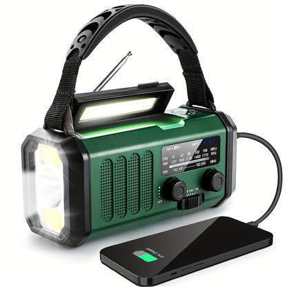 Altijd Bereikbaar – Noodradio met Zonnepaneel, Slinger & Powerbankfunctie