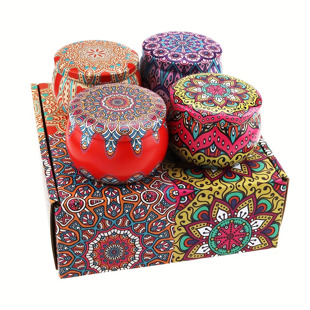 Wierookkegel Geschenkset – 4 Geuren in Decoratieve Pot voor Ontspanning & Luchtzuivering