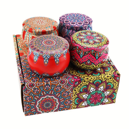Wierookkegel Geschenkset – 4 Geuren in Decoratieve Pot voor Ontspanning & Luchtzuivering