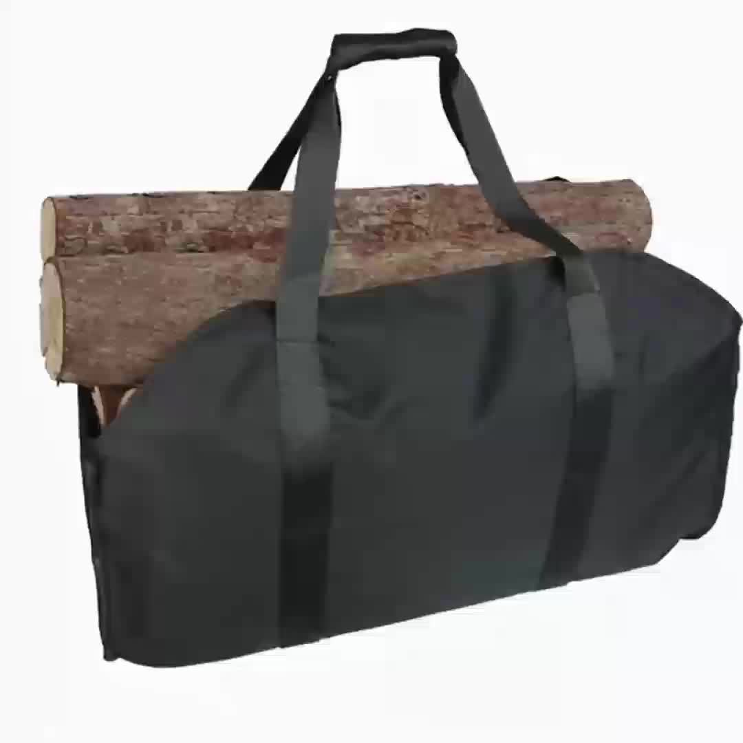 Brandhouttransporttas – Herbruikbare Olijfgroene Draagtasje voor Hout en Outdoor Gereedschap