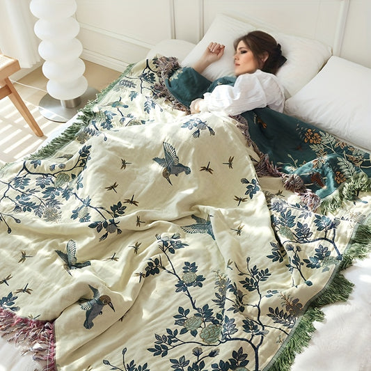 Multifunctionele Katoenen Plaid – Zomer Deken & Sofa Cover