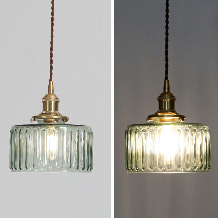 Japanse Hanglamp Met Ronde Glaskap En Warme LED Sfeerverlichting