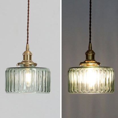Japanse Hanglamp Met Ronde Glaskap En Warme LED Sfeerverlichting