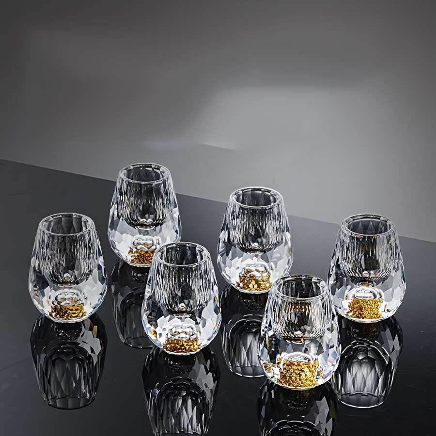 Goldcrest Shotglazenset – Kristallen Glans voor Feestelijke Sferen