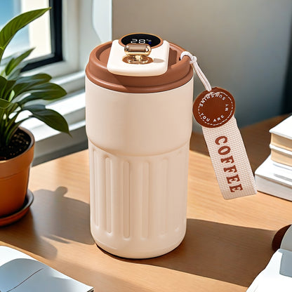 Slim Drinken – Geïsoleerde Reismok met Temperatuurdisplay & 316 RVS