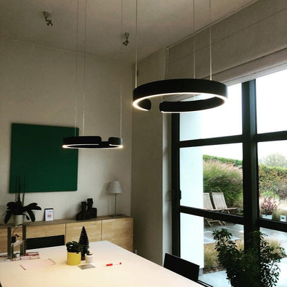 Moderne Ringvormige Hanglamp Met Geïntegreerde LED-Verlichting