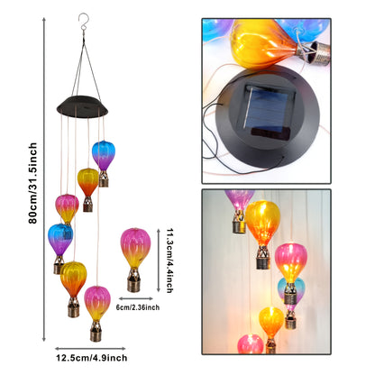 Zonne‑energie Luchtballon Windgong met Licht