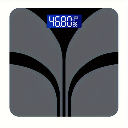 Digitale Badkamerweegschaal – Zwart met LCD-display, Gewicht, Temperatuur & Vetpercentage