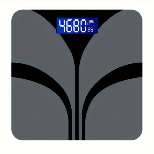 Digitale Badkamerweegschaal – Zwart met LCD-display, Gewicht, Temperatuur & Vetpercentage