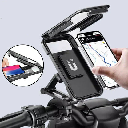Waterdichte Fietshouder Met Draadloos Opladen Voor Smartphones Onderweg
