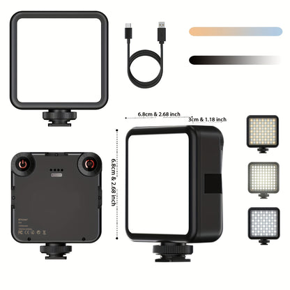 LED Draagbare Videolamp met Clip en Instelbare Tint