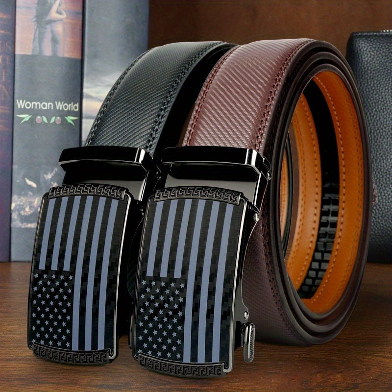 BuckleForm Ratchet Riemenset – Slimme Stijl in Echt Leer