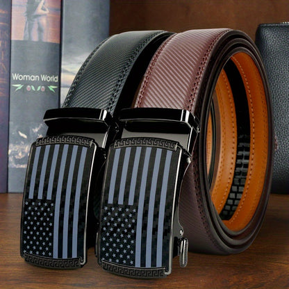 BuckleForm Ratchet Riemenset – Slimme Stijl in Echt Leer