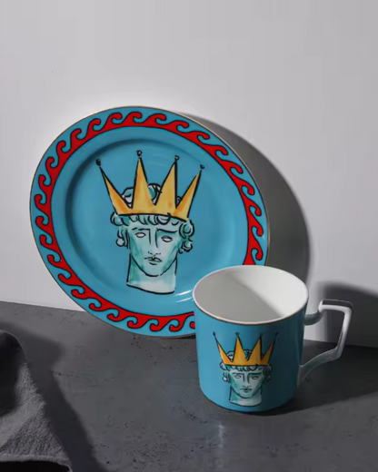 Serviesset Met Bord En Mok Voor Binnenruimtes