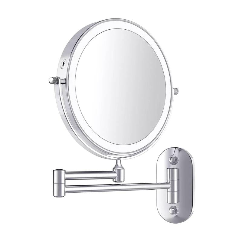 Dubbelzijdige LED Make-up Spiegel met Vergroting en 360° Rotatie