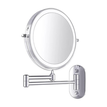 Dubbelzijdige LED Make-up Spiegel met Vergroting en 360° Rotatie