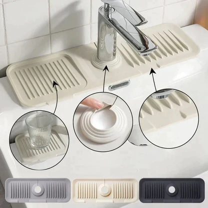 Zelfdrainerende Siliconen Kraanmat voor Keuken en Badkamer