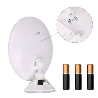 LED Make‑up Spiegel Met 10× Vergroting En 360° Rotatie
