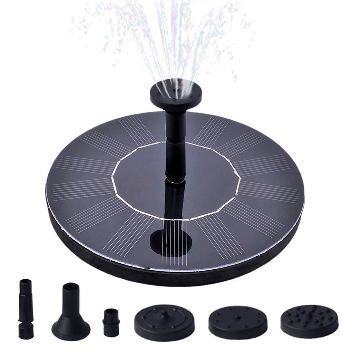 Zonnefontein Met Stil Waterpatroon En Automatische Werking