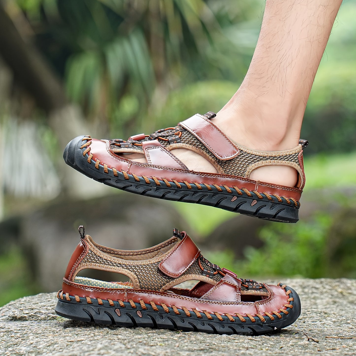 Heren Sandalen – Sportieve Ademende Outdoorsandalen