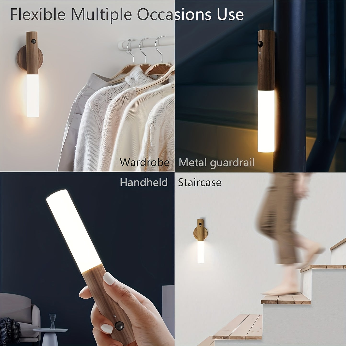 Slimme Bewegingssensor Wandlamp met Magnetische Bevestiging