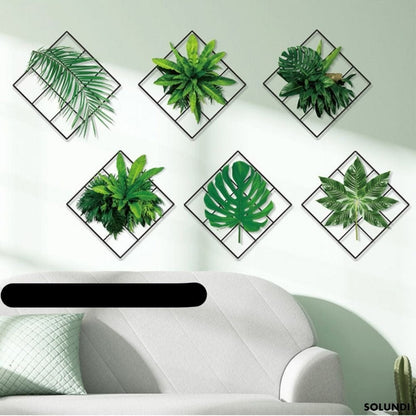 3D Wanddecoratie Met Groene Plantstructuur Voor Binnenruimtes