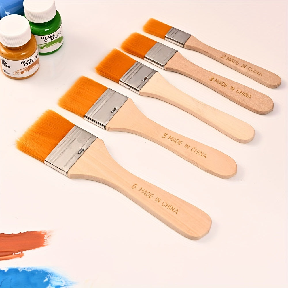 Professionele verfkwastenset – 38 stuks nylon penselen voor acryl, aquarel en olieverf