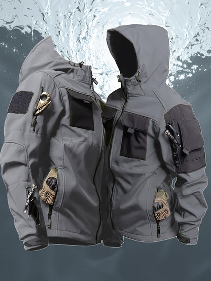 Heren Outdoor Jas met Capuchon voor Lente en Herfst