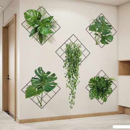 3D Wanddecoratie Met Groene Plantstructuur Voor Binnenruimtes