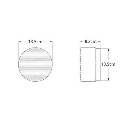Compacte Wandlamp Met Geribbeld Lichtdesign En LED-Verlichting