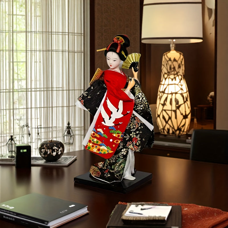 SamuraiSpirit Sculptuur – Handgemaakte Japanse Resin Figuur met Traditionele Pantsering
