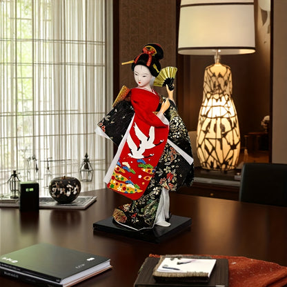 SamuraiSpirit Sculptuur – Handgemaakte Japanse Resin Figuur met Traditionele Pantsering