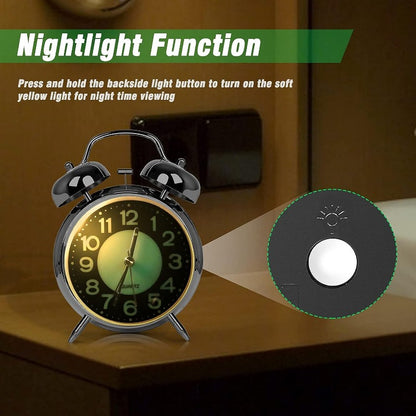 BellBlast Wekker – Klassieke Dubbele Belkracht voor Zware Slapers