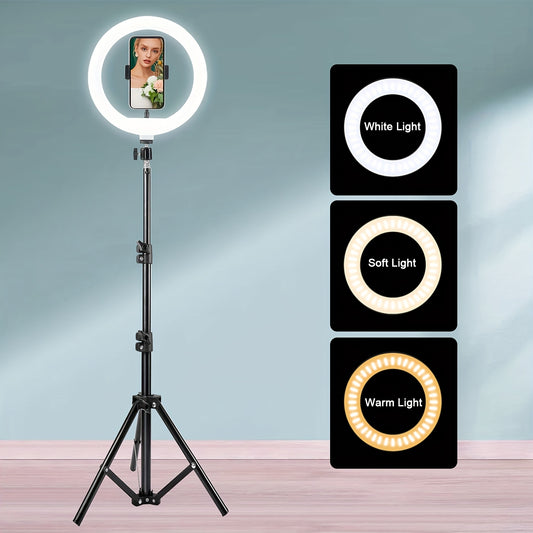 LED Ringlicht 10‑inch met Verstelbaar Statief