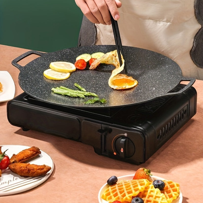 Grote IJzeren Bakplaat – Anti‑aanbak Barbecue Grill voor Buiten & Kamperen
