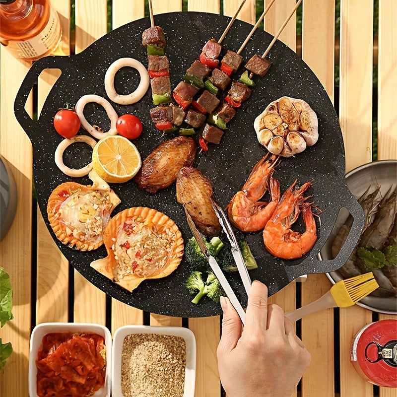Grote IJzeren Bakplaat – Anti‑aanbak Barbecue Grill voor Buiten & Kamperen