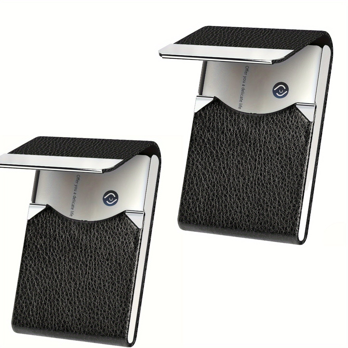 SteelGuard Visitekaartjeshouder – Zwart Carbon Design met RFID-bescherming