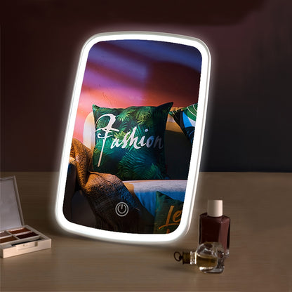Draagbare LED Make‑upspiegel met Touch‑Bediening
