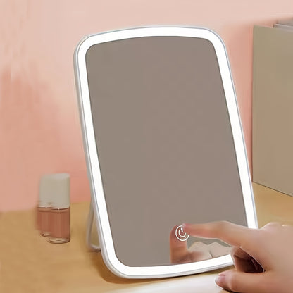 Draagbare LED Make‑upspiegel met Touch‑Bediening